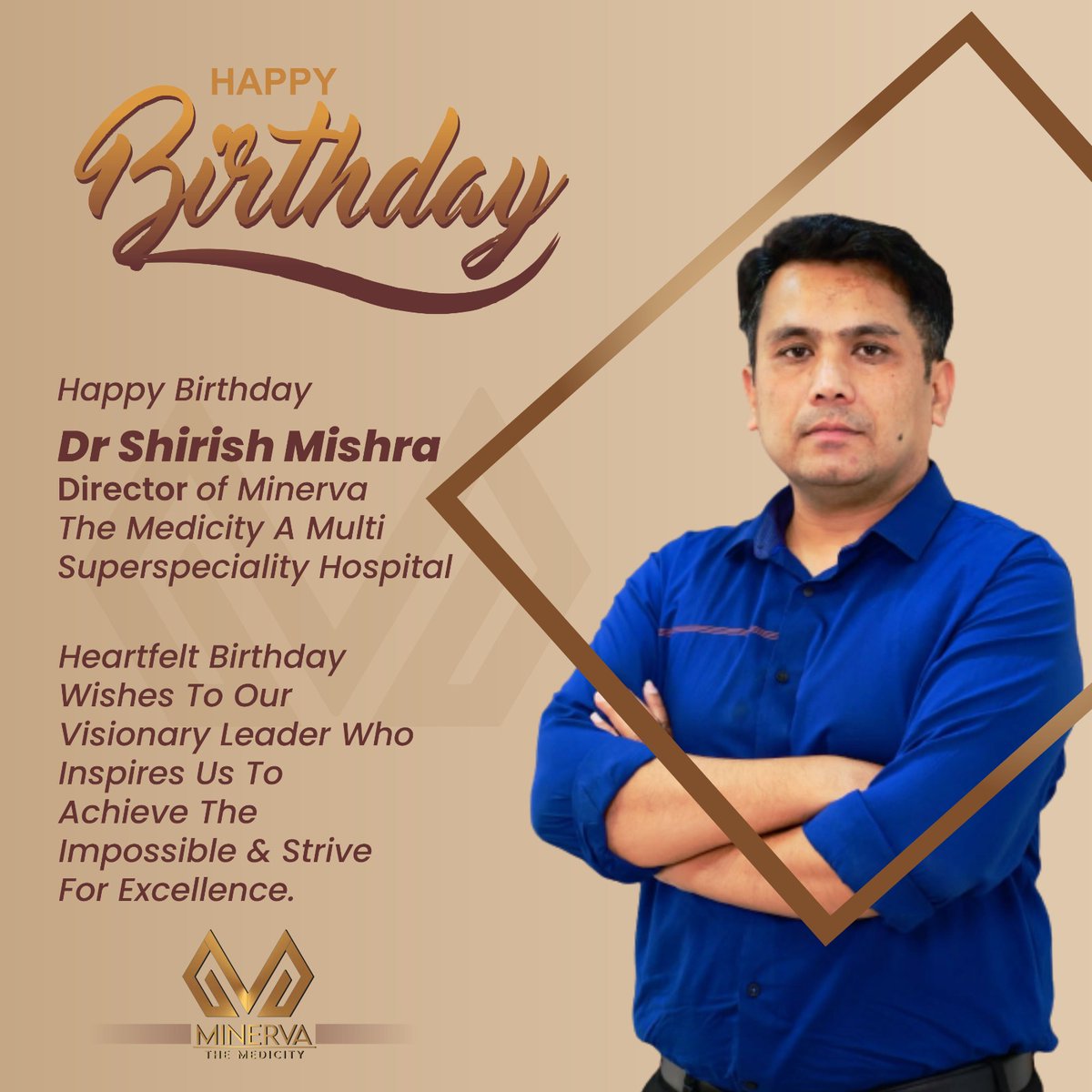 Happy Birthday To You ON YOUR BIRTHDAY WE WISH THAT THE ALMIGHTY BLESS YOU WITH GOODLUCK, HAPPINESS, LOVE, GOOD HEALTH AND SUCCESS IN EVERY WORK OF YOUR LIFE.

#happybirthday #birthday #minervathemedicity #minervahospital #besthospital #bestdoctors
#healthcamp #freehealthcamp