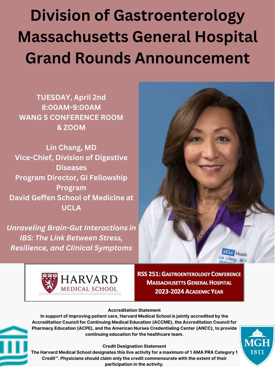 Delighted to have <a href="/LinChangMD/">Lin Chang</a> on-site today for GI Grand Rounds!