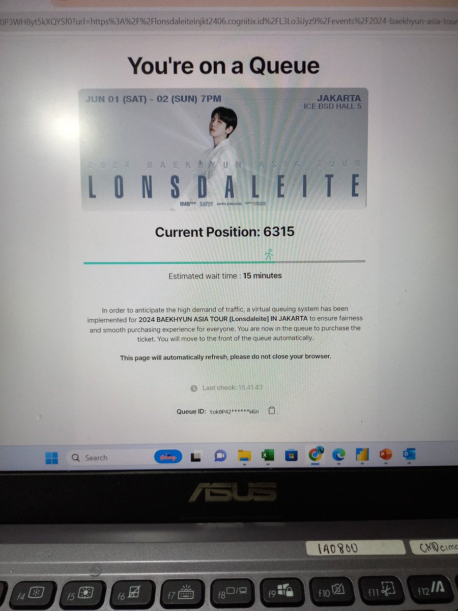 nadiarm19's tweet photo. WTS Tiket Baekhyun Asia Tour [Lonsdaleite] In Jakarta 2024

- pakai data pribadi
- bisa pilih section
- fee 100k aja pertix

dm aja ya gais https://t.co/XCWlYavULE