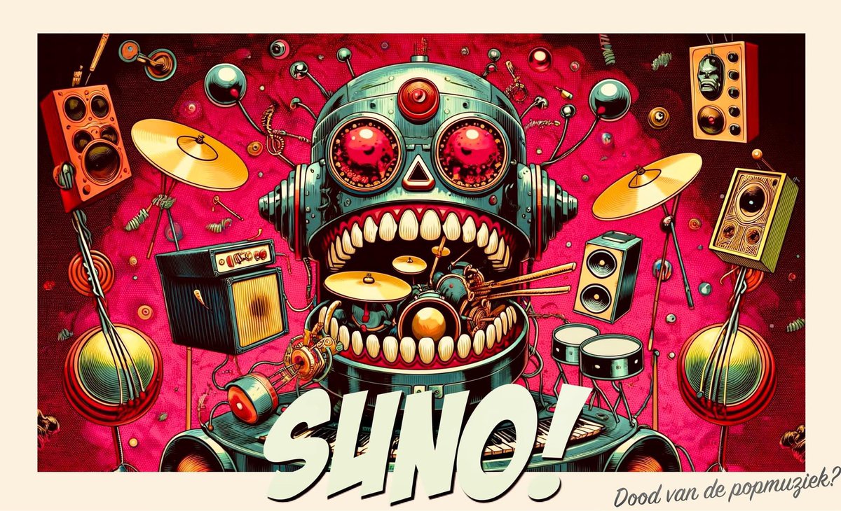 Atoombom onder de pop of leuk speeltje? De NL muziekwereld reageert op AI muziek-app Suno: Paradiso’s GeertvanItallie JBMeijers, Rudeboy, Vincent van Warmerdam, Stephen Emmer eva 
Podcast link:
dev.40upradio.nl/index.php/podc…