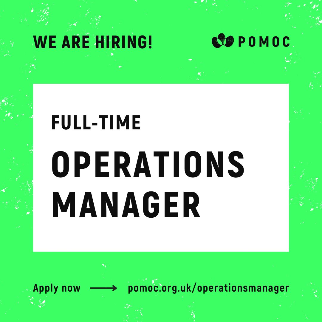 We are hiring a Full-Time Operations Manager! Apply & learn more: pomoc.org.uk/operationsmana…