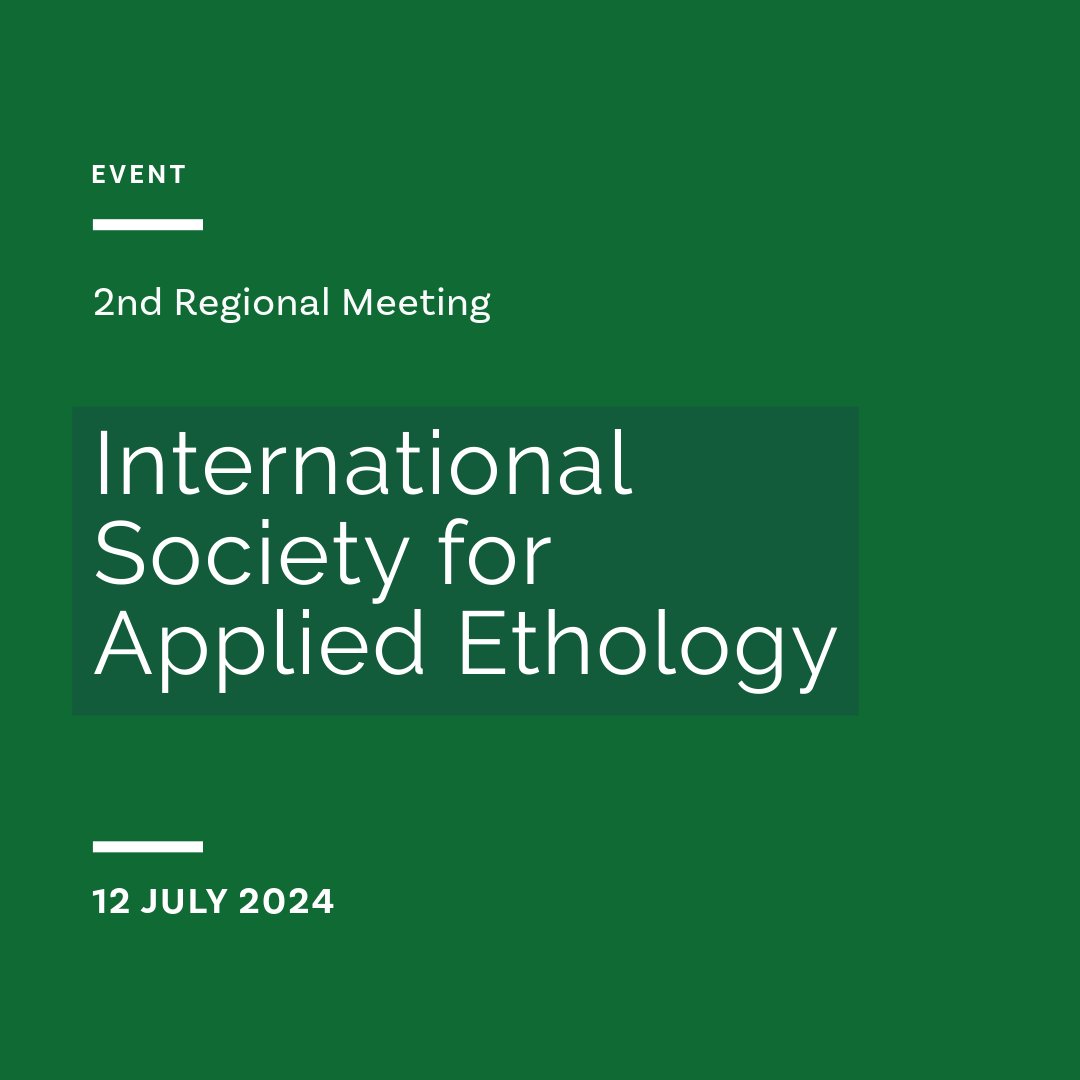 2nd Regional Meeting of ISAE
📅12 July 2024 | #ICBAS
✍️Abstract submission deadline: 𝗠𝗮𝘆 𝟯𝗿𝗱
⏰Registration deadline: 𝗠𝗮𝘆 𝟮𝟰𝘁𝗵
➕tinyurl.com/yb74jf3h
#i3Sevents #animalwelfare #LAS