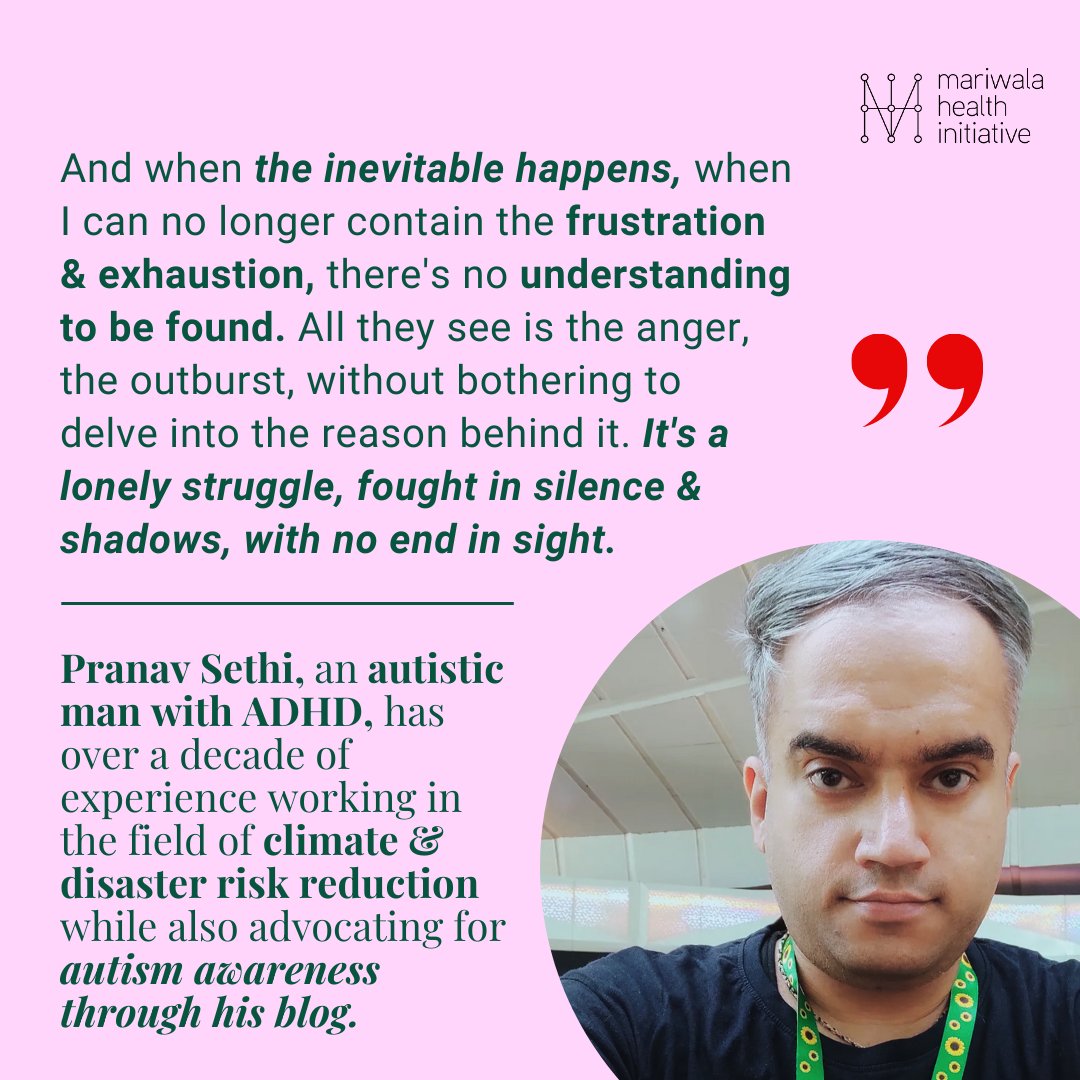 For #WorldAutismAwarenessDay, Pranav Sethi articulates the struggles of autistic persons who are coerced into meeting neurotypical standards of functionality. This emphasis on conformity has severe mental health implications — burnout, distress, anxiety — to name a few. Read >>