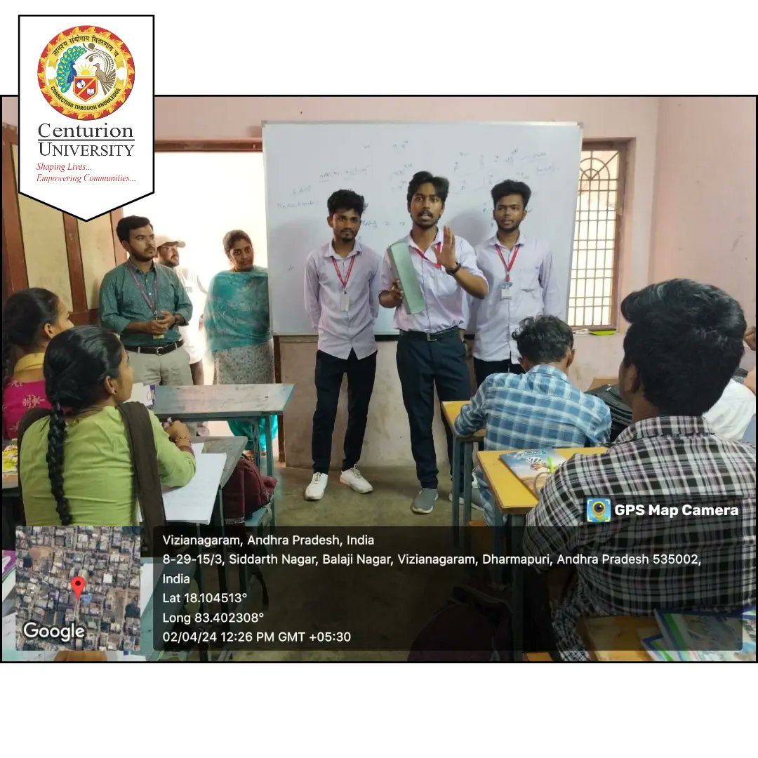 CUTM_AP's tweet image. @CUTM_AP conducted Community Engagement Programme at Sai Gayatri Junior College, Thotta palem, Vizianagaram.
Centurion skill trained students are explaining about Blood Pressure.

#CenturionCARES #skilluniversity #learntheworld #healthsciences