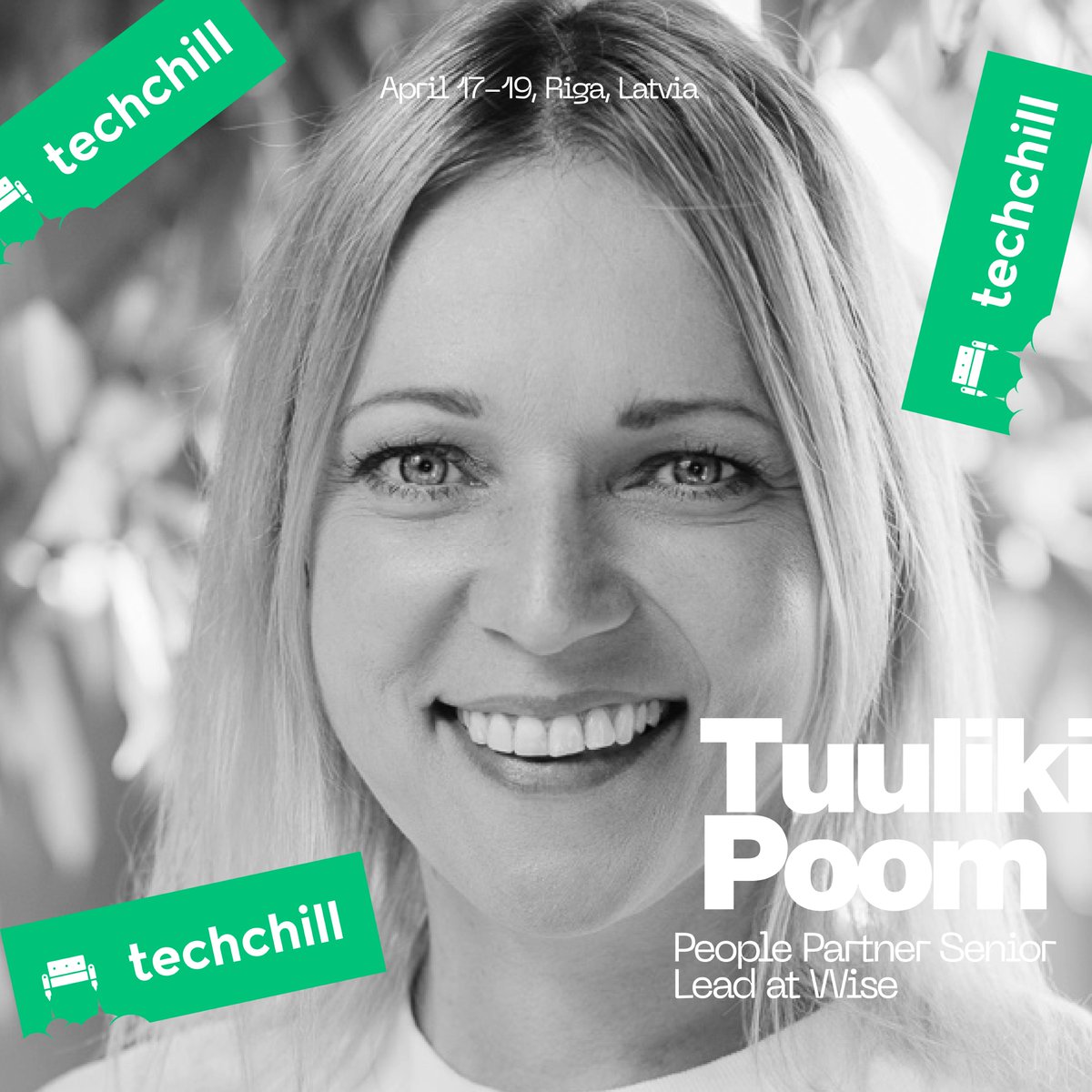 Introducing Tuuliki Poom, People Partner Senior Lead at Wise! With vast experience in HR management across diverse industries, Tuuliki plays a pivotal role in shaping Wise's global People strategy and fostering an innovative, inclusive culture. techchill.co/get-pass