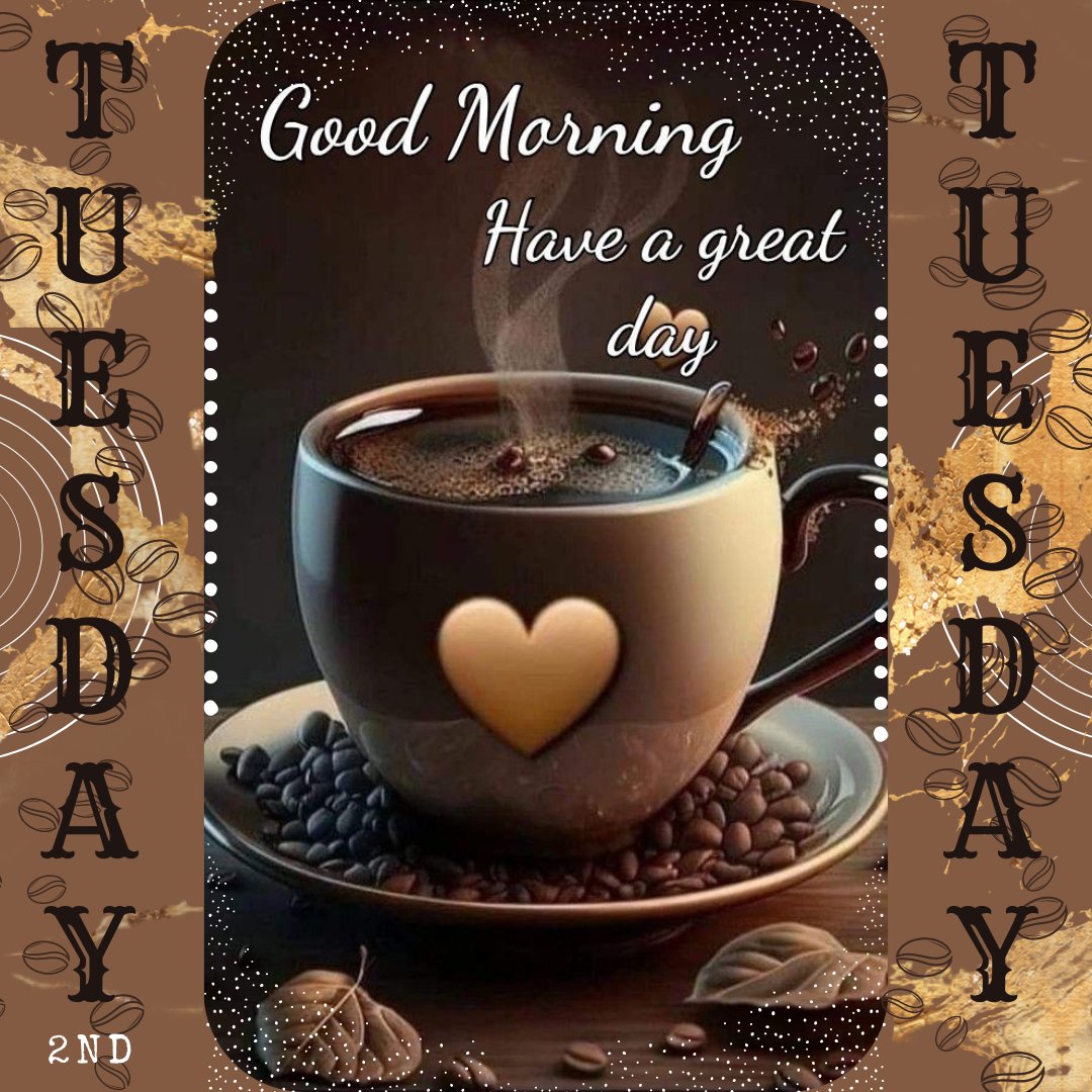 ☕️Tuesday☕️ @canva @instagram @twitter @tumblr @facebook @dan1elle6 @cupc4ke88 #canva #instagram #twitter #tumblr #facebook #dan1elle6 #cupc4ke88 #tuesday #beginningoftheweek #beginningofthemonth #goodmorning #earlymorning #april #april2nd #greatday #coffee #happiness