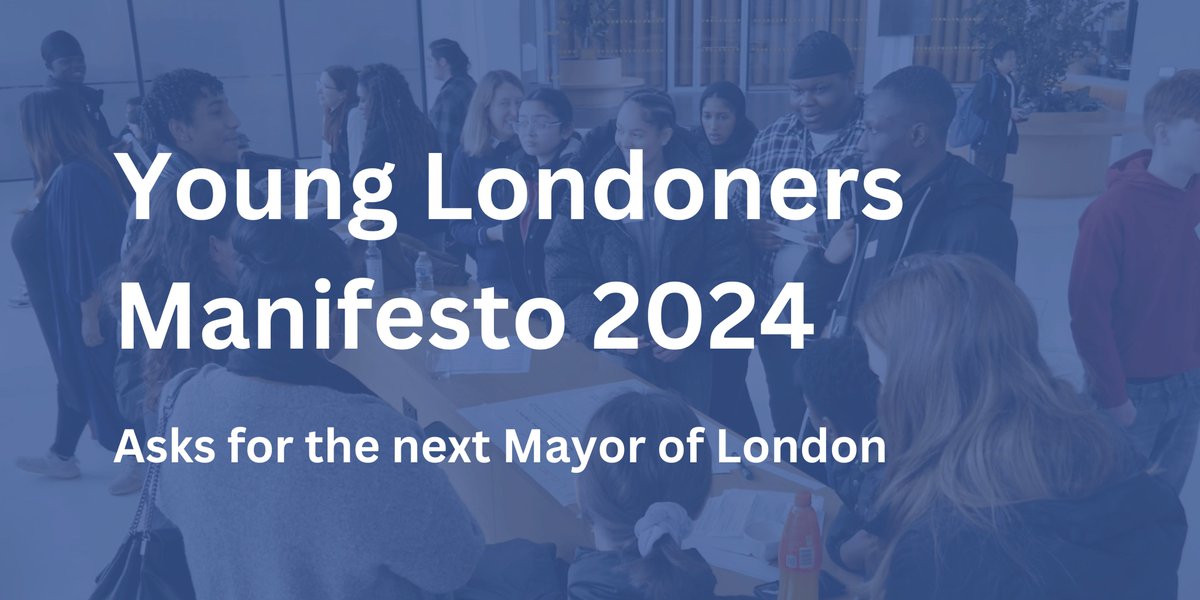 Great to see another 15 organisations sign up for the #ManifestoforYoungLondoners2024, including @londonplay, @METROCharity, and @FBeyondBorders. They join over 60 organisations. Read the Manifesto, or sign up here: partnershipforyounglondon.org.uk/younglondoners…