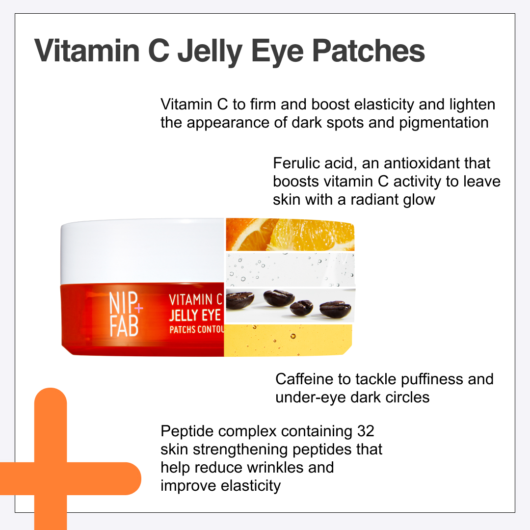 How our Vitamin C Jelly Eye Patches do their thing 🍊