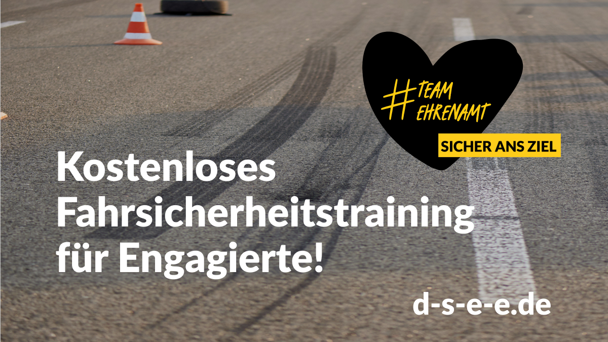 Unser #Fahrsicherheitstraining für Engagierte geht in die zweite Runde! Ab sofort können sich Engagierte im Fahrdienst für eines von 18 bundesweiten Trainings bewerben: bit.ly/4ahJH9Q #TeamEhrenamt