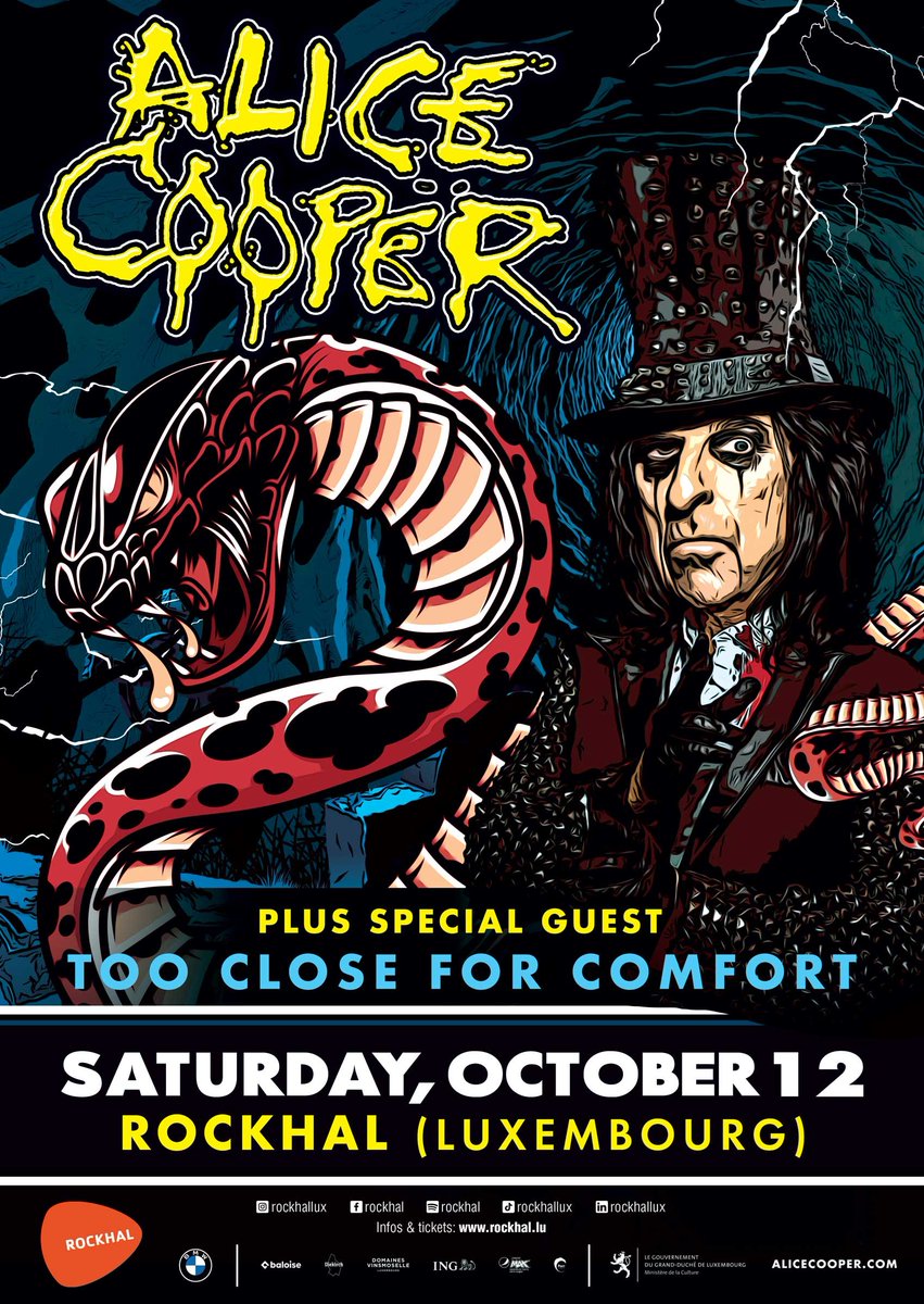 Paris and Luxembourg, the moment you've been waiting for is here. Tickets and VIP packages are on sale now at AliceCooper.com. See you in October 👁️‍