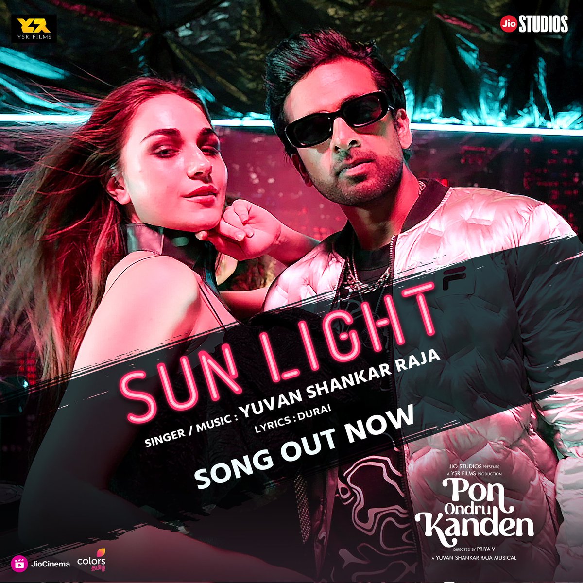directorpriya_v's tweet photo. Fantastic music @thisisysr, freaky lyrics @kenroyson_... #Sunlight song from #PonOndruKanden is out
https://t.co/SY4kBLod9J
@AshokSelvan @iamvasanthravi @AishuL_ @bagath_at @mesuryarajeevan @editorsuriya @YSRfilms @jiostudios #colorstvtamil @aditi1231 @ReemaRavi8 https://t.co/SPWRD16DYE