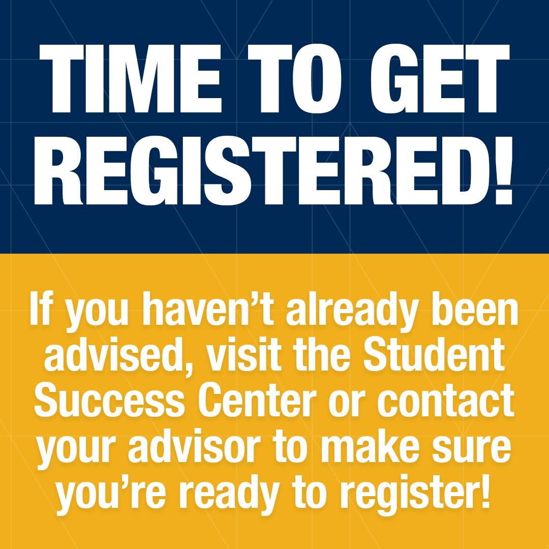 General registration for current WVU Tech students is now open!

Make sure to visit the Student Success Center or contact your advisor to register for classes.