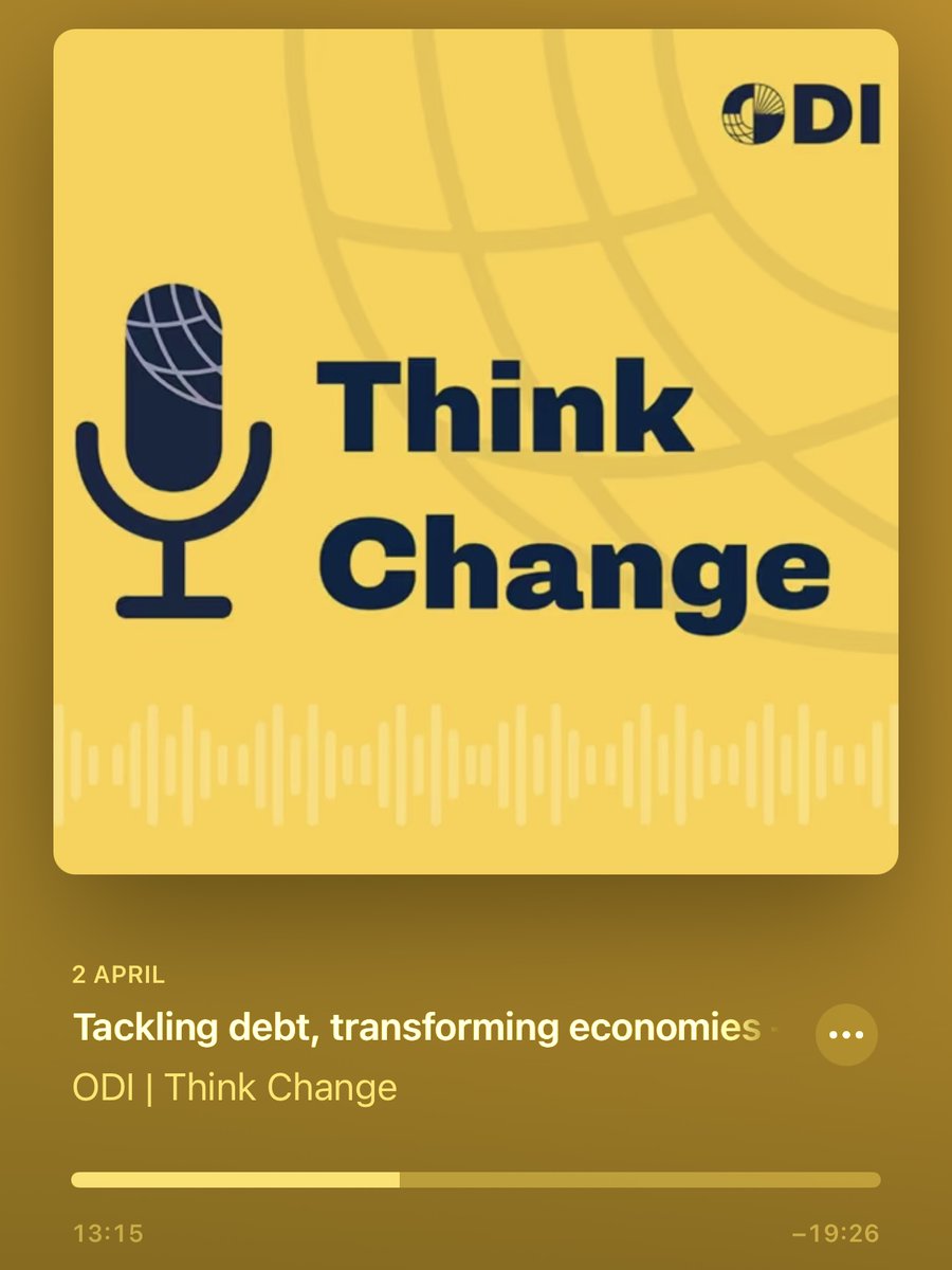 Today, on my way to work, I’m listening to the #ThinkChangePodcast on IDA featuring @Seynabou_Sakho.

You should listen too! 

odi.org/en/insights/th…