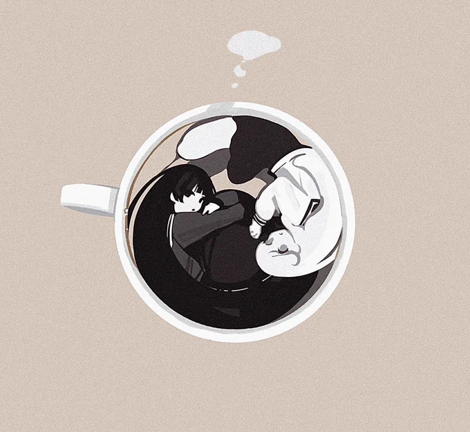 つよいコーヒー、やさしいミルク 