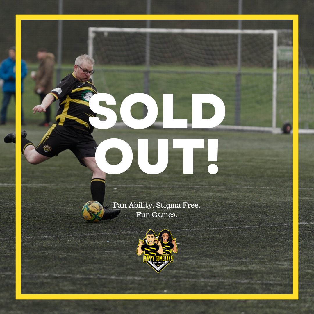 Our men’s football session is now sold out! See you all later 🖤💛