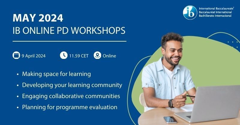 ibpyp's tweet image. Explore new horizons in your journey as an IB educator, with our upcoming PYP, IBED and leadership workshops in May. Delve into diverse topics, engage in collaborative learning, and enhance your expertise.
Register here > bit.ly/4cAiGQr