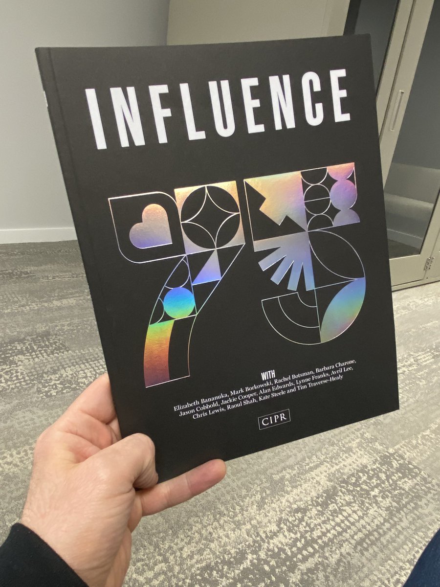 Stunning. The anniversary edition of the @CIPR_Global Influence magazine is a great read and looks fantastic. @InfluencePRMag