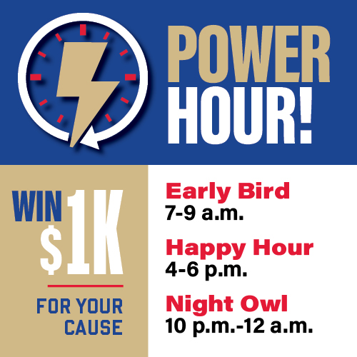 The first #TUGivingDay Power Hour has started! ⏰ The designation with the most gifts during these times will receive an additional $1,000 from President @BradRCarson: givingday.utulsa.edu