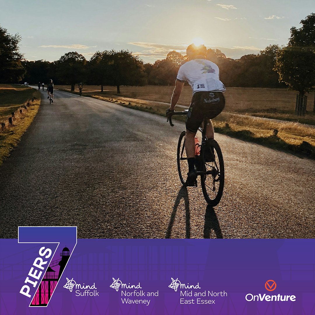 Are you a keen cyclist, looking to take on a new challenge? We’ve teamed up with @SuffolkMind and @mnessexmind to introduce our first annual ‘3 Counties, 7 Piers’ cycle ride, covering 94 miles of East Anglian coastline 🚲 Visit norfolkandwaveneymind.org.uk/3-counties