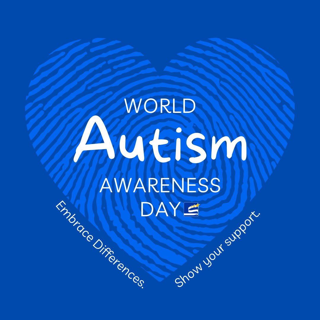EMBRACE DIFFERENCES 💙 World Autism Awareness Day is an internationally recognized day on April 2, encouraging people to take measures to raise awareness about autistic individuals throughout the world. #SPSCreatesAchievers