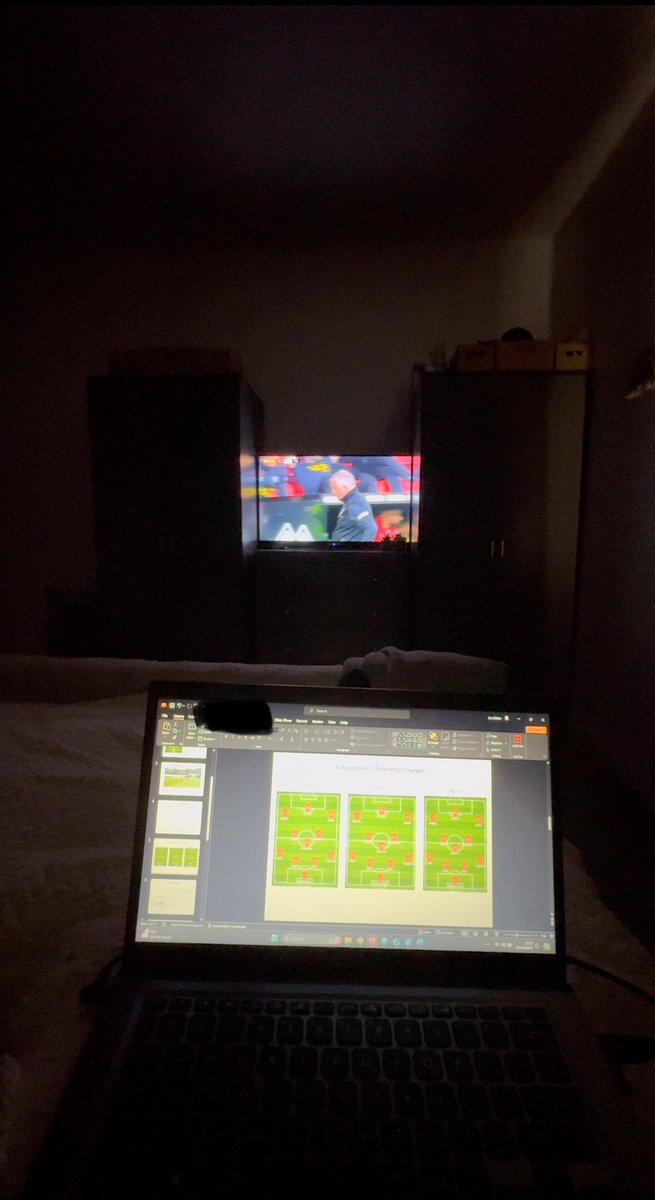 Working on the bed with @BBCMOTD on. Nice weekend of results for all! 🔴🔵💪🏻

🛏️⚽️👨🏻‍💻📊📈🏆⬆️

#redacted #footballscouting #oppositionanalysis