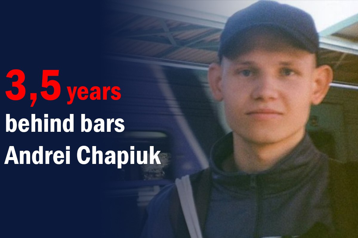 It's been 3,5 years today since @viasna96 human rights volunteer Andrei Chapiuk was detained. He was later sentenced to almost 6 years in prison #Belarus. 💌Support him - bit.ly/3PIOcjz #FreeViasna | freeviasna.org #FreeThemAll #StandWithBelarus