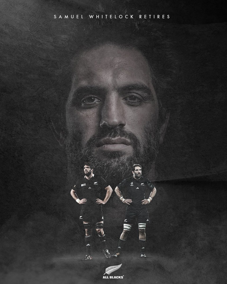 A legend of our game. Thank you for all you have given over the past 17 years. Enjoy retirement 🖤 Whitelock will retire at the end of the French season in June to spend more time with his family. #AllBlacks