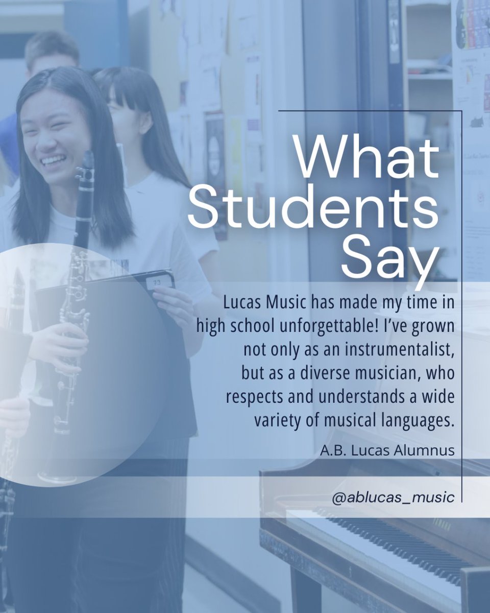 Testimonial Tuesday: The atmosphere you spend your time in truly DOES matter! #ablucasvikings #lucasmusiclegacy #musicvikes #musicgrads #testimonialtuesday #studentvoice #highschoolmusic #tvdsb #tvdsbalumni #tvdsbarts