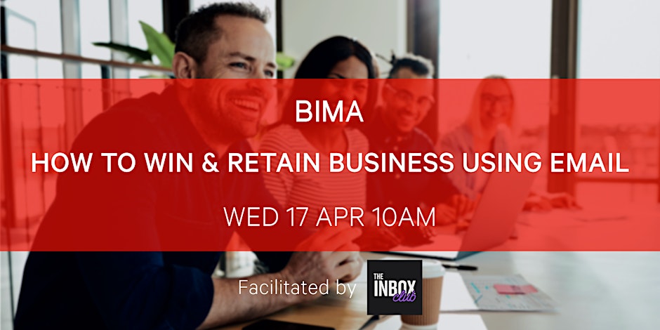 Ready to up your email game? Sign up for our upcoming masterclass with The Inbox Club! Nurture your clients & prospects through #EmailMarketing that's not boring & adds value! Ideal for #NewBusiness profs & #Marketers in agencies! Spaces are limited: bima.co.uk/events/bima-x-…