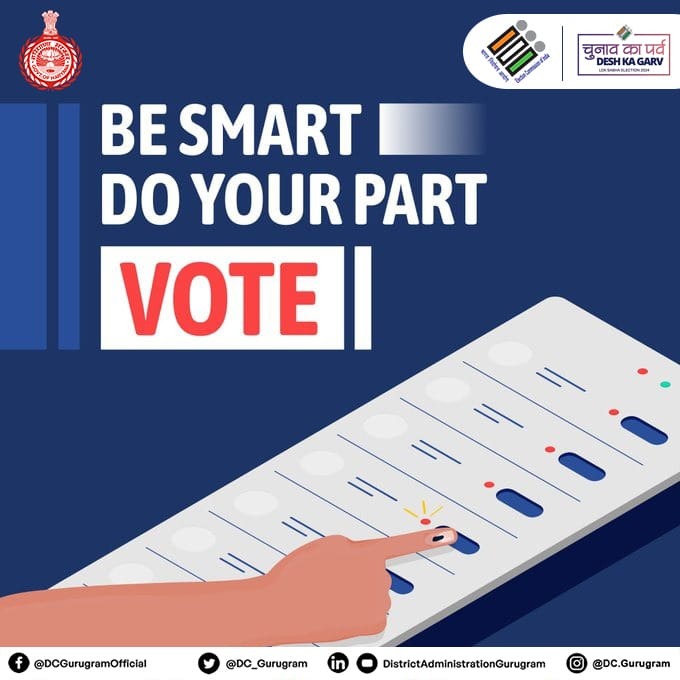 Each vote counts! 💯 Exercise your right and participate in the electoral process. #ChunavKaParv #DeshKaGarv #Elections2024
