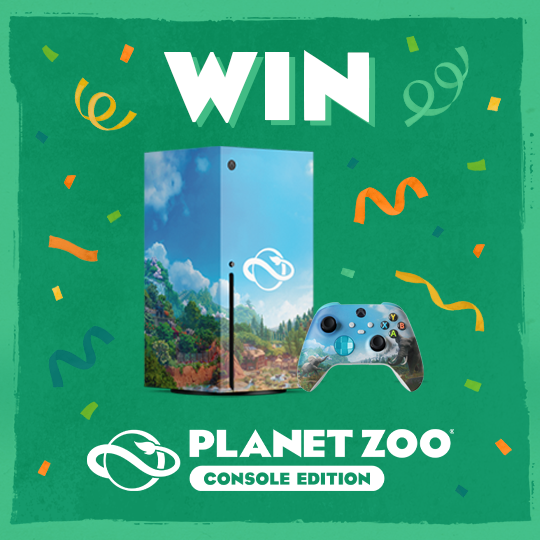 Win an exclusive custom Planet Zoo Xbox Series X console plus a code for the game. 👇TO ENTER ☑️ Follow @ExtremeConsoles & @PlanetZooGame ☑️ Like & Retweet Enter here: fron.dev/PZC-LaunchComp #Givaways #planetzoo #gaming #Xbox