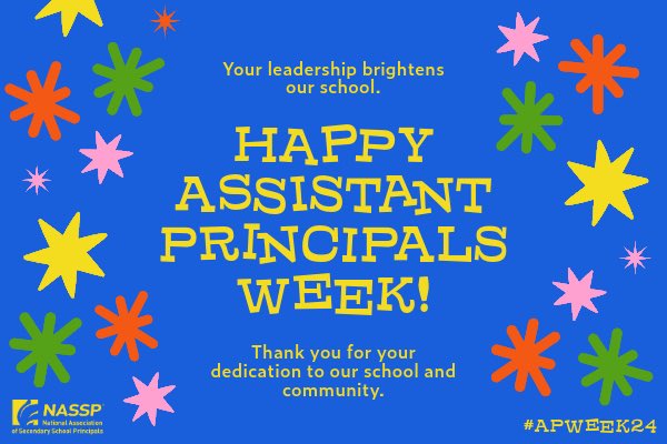 Happy Assistant Principals Week to all of our amazing @apsupdate APs! 😍😍 Thank you for all that you do! Enjoy your well-deserved break! 🌞💐🌞💐