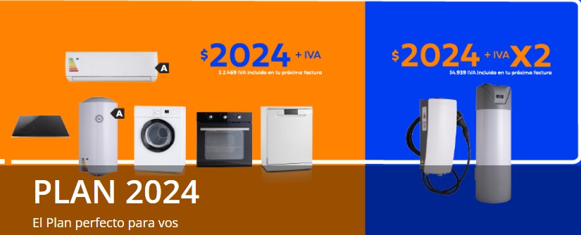 El Plan 2024 de UTE te ofrece descuentos en la compra de equipos eléctricos eficientes. Incluye entre otros los cargadores domiciliarios para vehículos eléctricos. El Plan perfecto para vos. Para más info: bit.ly/Plan2024UTE