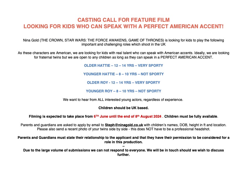 📣CASTING CALL Please share!