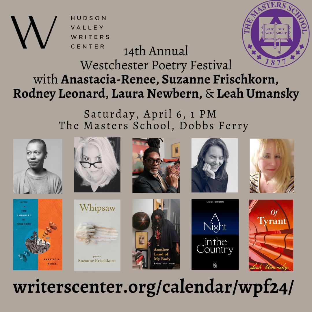HERE IN THE (MIDDLE) OF NOWHERE (@HarperCollins) is 'an exploration of the mystic within community, told through poetry & flash fiction'— Booklist. Don't miss Anastacia-Reneé at the Westchester Poetry Festival, Sat, April 6, at The Masters School! writerscenter.org/calendar/wpf24/