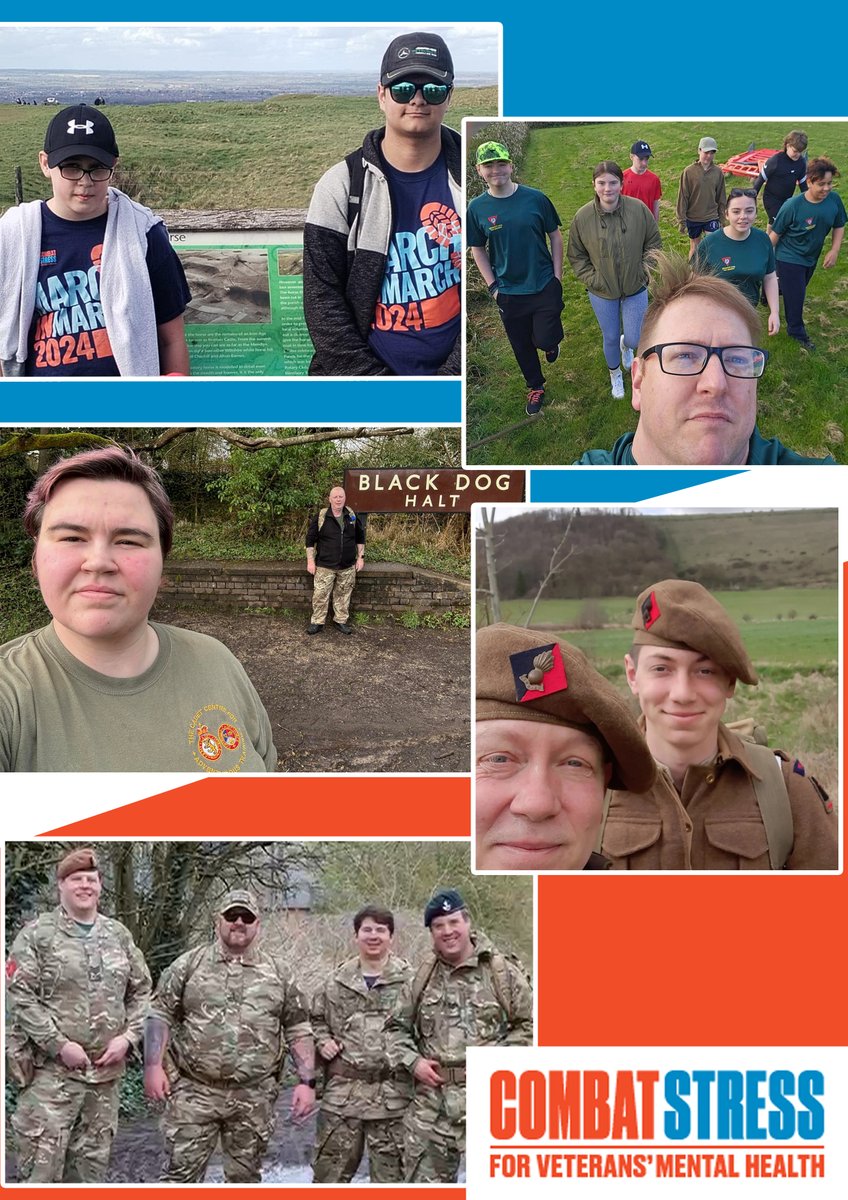 Congratulations to our Cadets and CFAVs who took part in the Combat Stress Charity event 'March in March'. Current figures show they have raised over £1800 between them.
