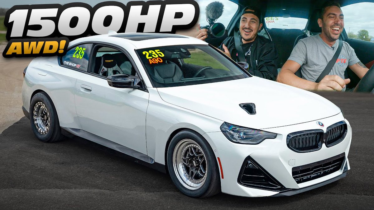 1,500 HP BMW M240i xDrive Is The Quickest and Fastest BMW At Quarter-Mile From the outside, this M240i xDrive coupe looks virtually stock save for a set of sticky drag radials. Read more: zero2turbo.com/2024/04/1500-h…