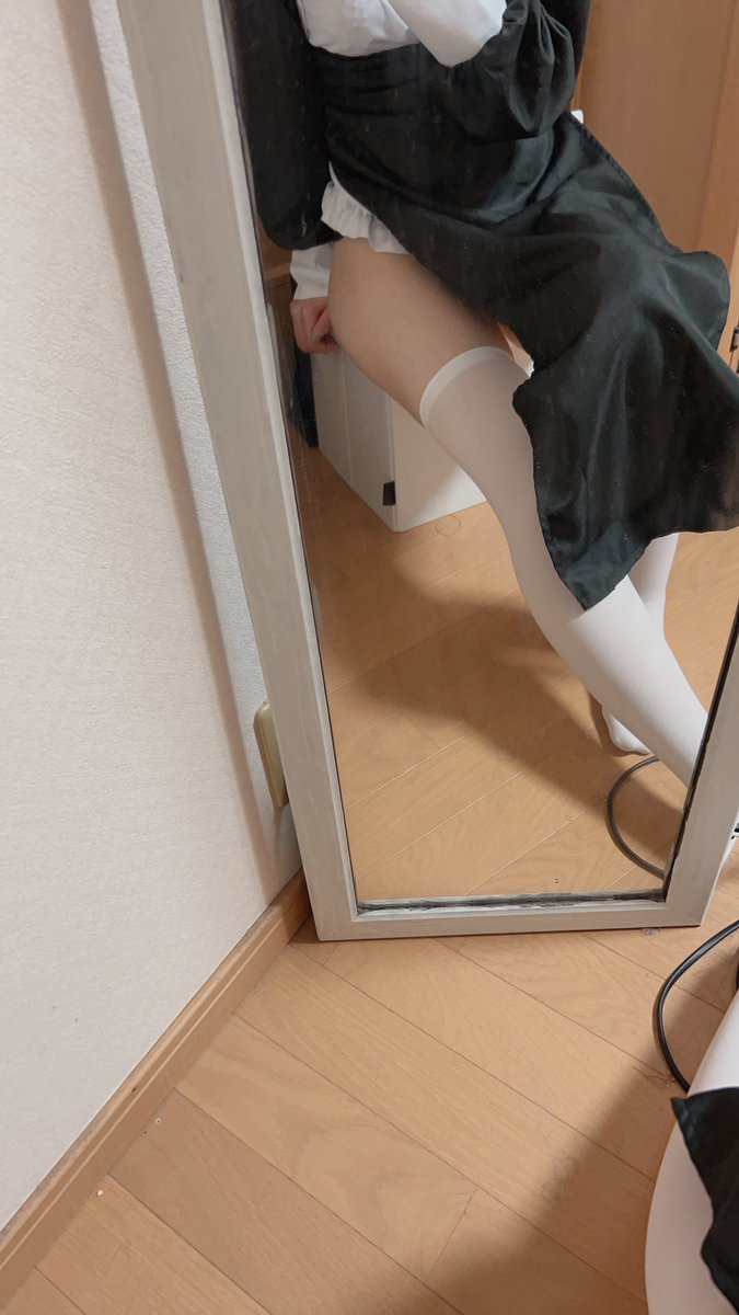 シスターコスプレしたけど白のニーハイいいネ