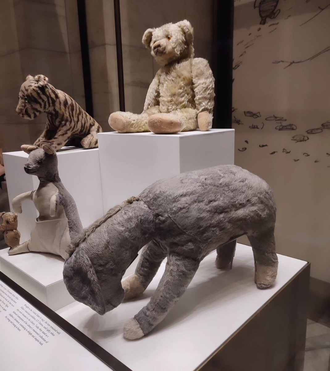 I❤️NY Day 4 highlights Polonsky exhibition of @nypl treasures! Costumes, objects, artworks, books - a world of wonder at New York Public Library's first-ever permanent exhibition highlighting their research collections. Ready for a 🐻 surprise! #NewYork