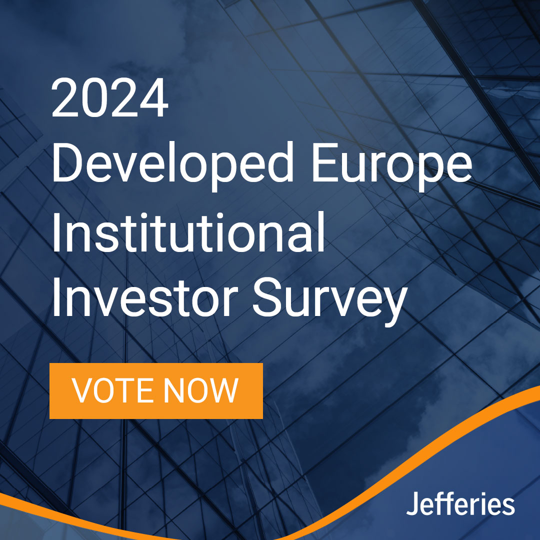 The 2024 Developed Europe @iimag Survey is open, and we would greatly appreciate your support for our Jefferies Research, Sales, and Corporate Access teams. If you believe we have helped you in your investment process this year, please vote here: ow.ly/tzZf50R6rtP
