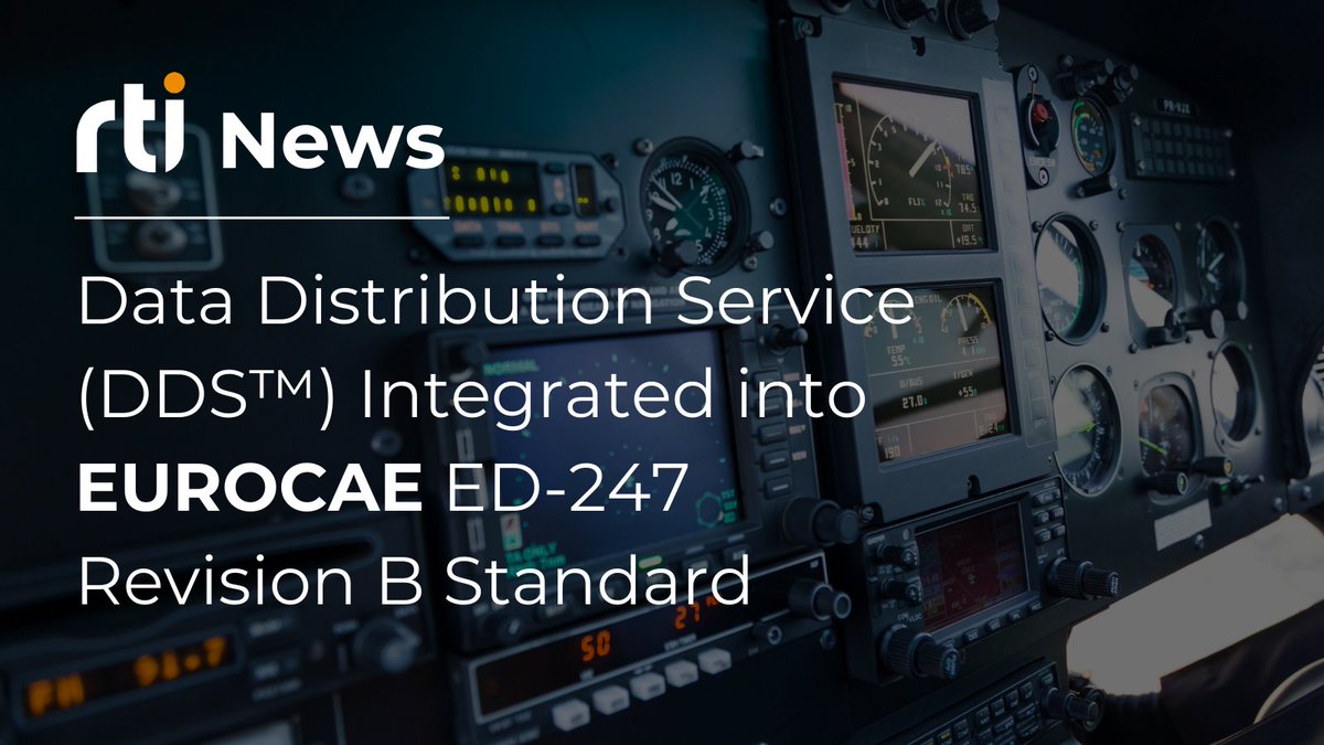 The DDS Standard delivers data-centric, robust, and secure communications. This new integration expedites the #avionics testing process while enhancing scalability, security, and reliability. ✈️ @EUROCAE1 content.rti.com/l/983311/2024-…