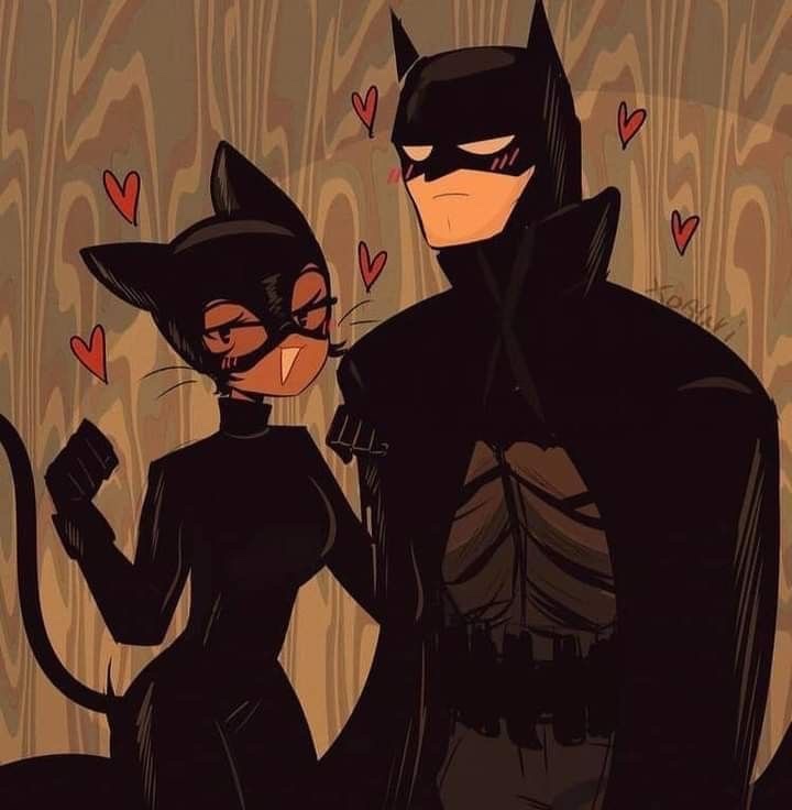 catwoman and batman beraksiii🦇