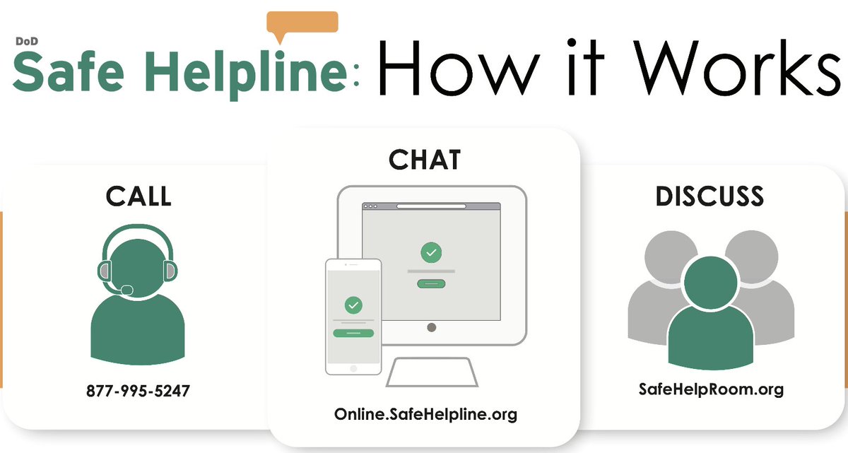 Sexual violence affects many, with lasting impacts. The @DeptofDefense Safe Helpline offers confidential one-on-one support for DOD community members affected by sexual assault. The Safe Helpline is confidential, anonymous, & available 24/7, worldwide. safehelpline.org