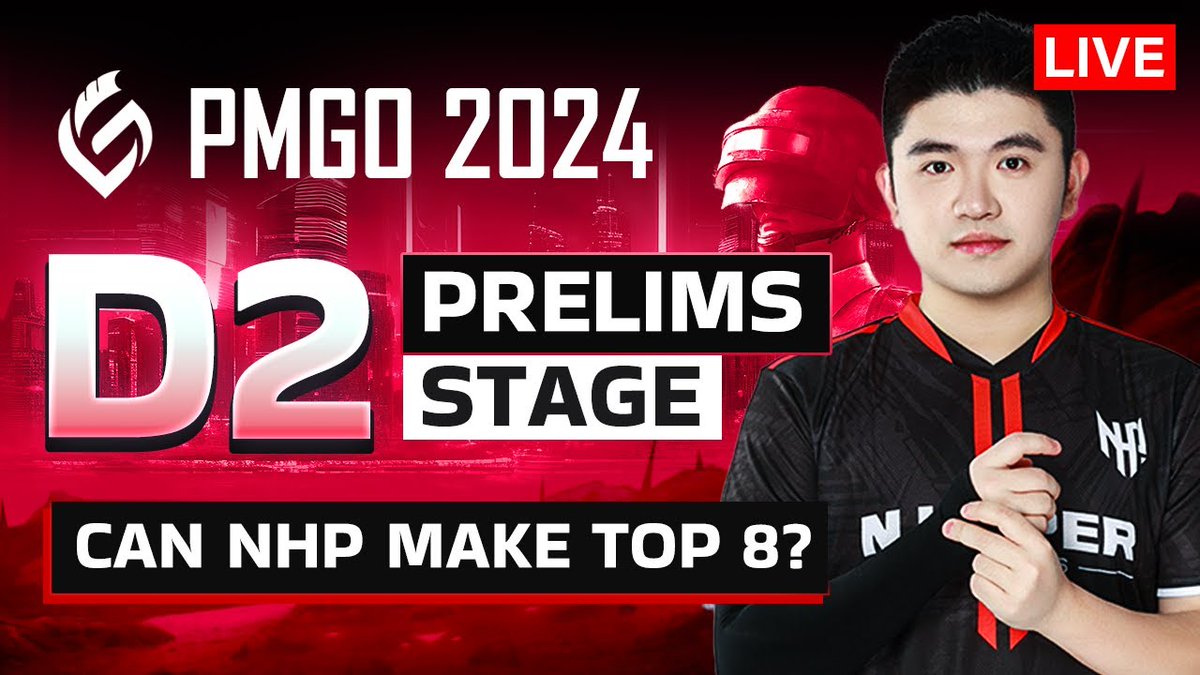 Here we go again! Watch LIVE with @XifanPUBGM the #PMGO Prelims Day 2: 📺youtube.com/watch?v=kTcNfT… Group B vs. Group C action will start to unfold. #PUBGMOBILE #PMGO #PUBGMESPORTS #RunItHyper ♥️