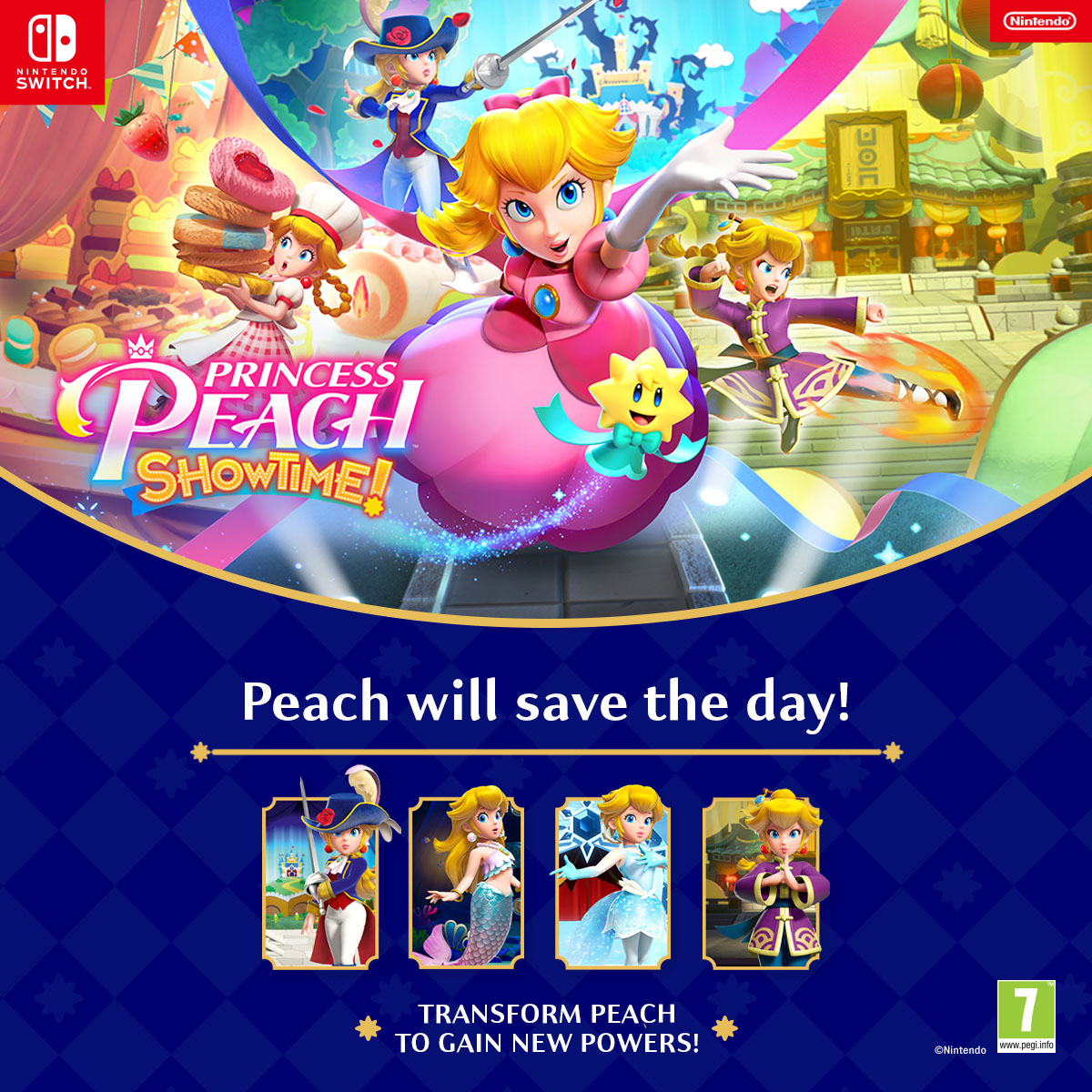 Princess Peach takes the spotlight! 🩷 Princess Peach Showtime is OUT NOW on Nintendo Switch! 🎮 Shop now at Smyths Toys 👉 tinyurl.com/bdet5x9x