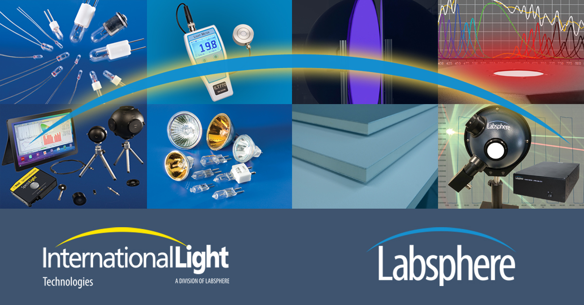 Excited to announce International Light Technologies, Inc., is merging with Labsphere, Inc., creating the industry’s most comprehensive spectral source and light measurement provider bringing together over 90 years of combined expertise. Learn more: labsphere.com