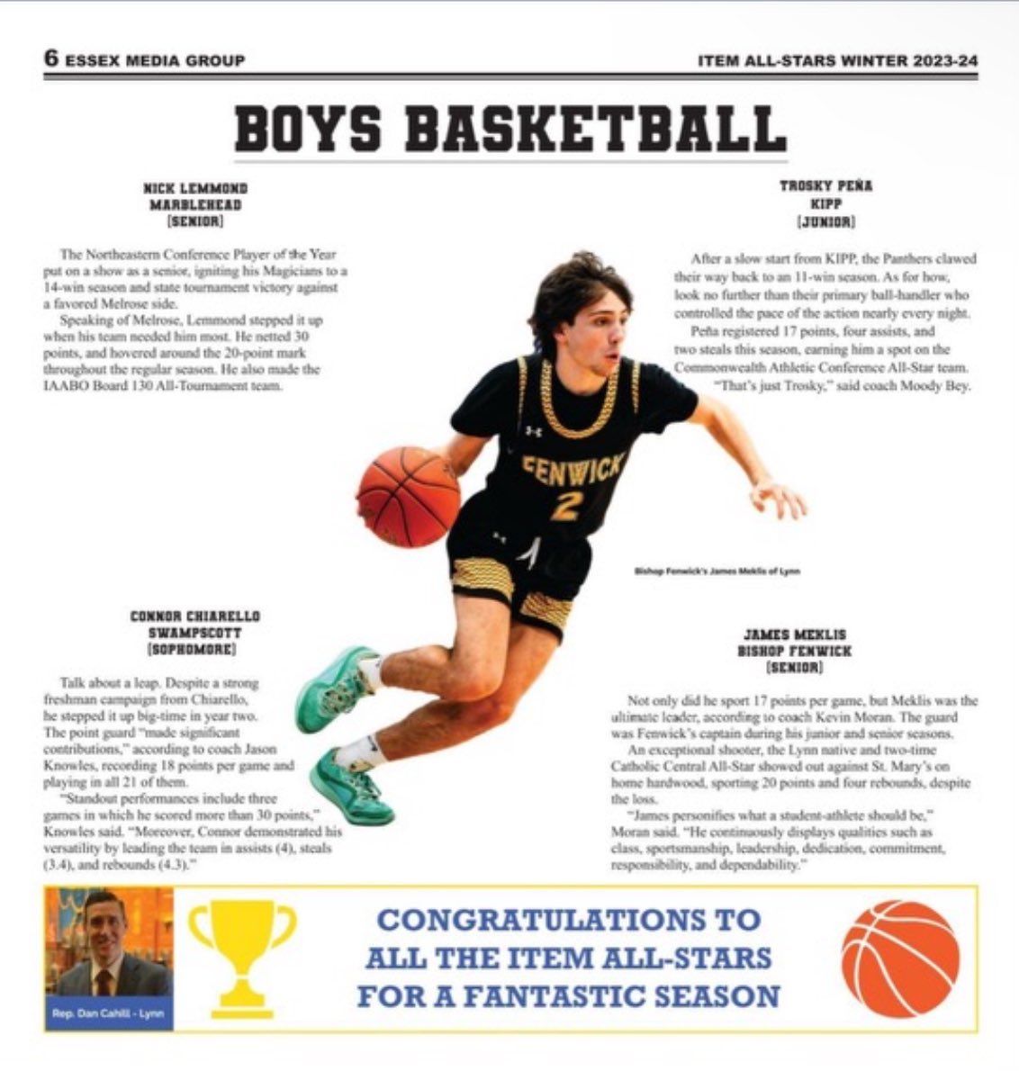 James Meklis (@james_meklis) on Twitter photo Thank you itemLive for naming me an item all-star and selecting me to receive the Buzzy Barton award.
<a href="/itemlive/">The Daily Item</a> <a href="/Joey_Barrettt/">Joey Barrett</a> <a href="/AboyounMark/">Mark Aboyoun</a> <a href="/mukala_K/">Mukala Kabongo 🇨🇩</a>
<a href="/BishopFenwickBB/">Fenwick Basketball</a> Thank you itemLive for naming me an item all-star and selecting me to receive the Buzzy Barton award.
<a href="/itemlive/">The Daily Item</a> <a href="/Joey_Barrettt/">Joey Barrett</a> <a href="/AboyounMark/">Mark Aboyoun</a> <a href="/mukala_K/">Mukala Kabongo 🇨🇩</a>
<a href="/BishopFenwickBB/">Fenwick Basketball</a>