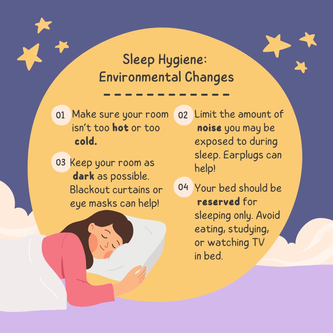 Now that you know the basics and are equipped with behavioural strategies for better sleep hygiene, let's talk about optimising your sleep environment! 💤
#sleep #sleephygienetips #sleeptraining #sleepengine #selfcare #selfhelp #hivmhru #healthsciences #behaviour #research