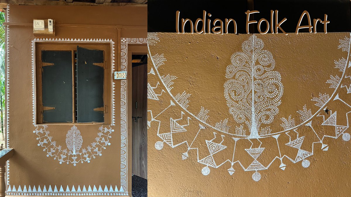 Warli Art on wall #warliart #tribal #art youtu.be/kWxzmDdEQx4?si… via <a href="/YouTube/">YouTube</a>
