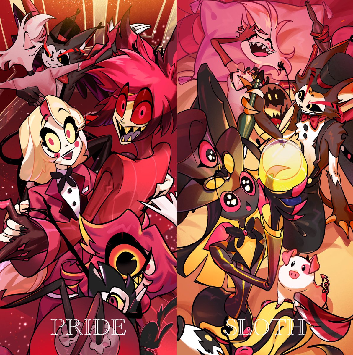 captain998822's tweet photo. Seven Sins.
 #HazbinHotelFanart https://t.co/bujqr1rojZ